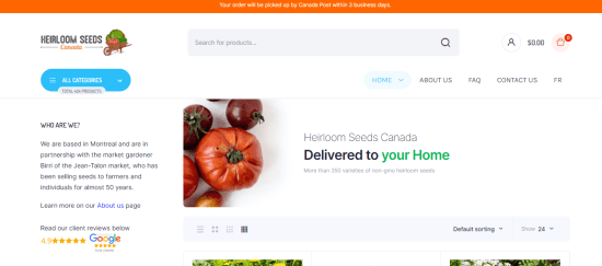 Heirloom Seeds Canada