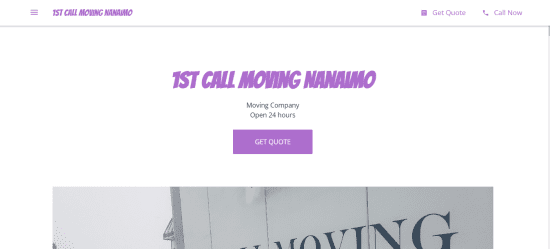 1st call Moving Nanaimo 